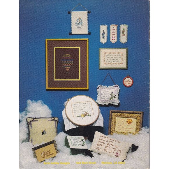 Vintage Cross Stitch Patterns, Flights of Fancy by Bette Ashley Designs Book 5 - Picture 2 of 2
